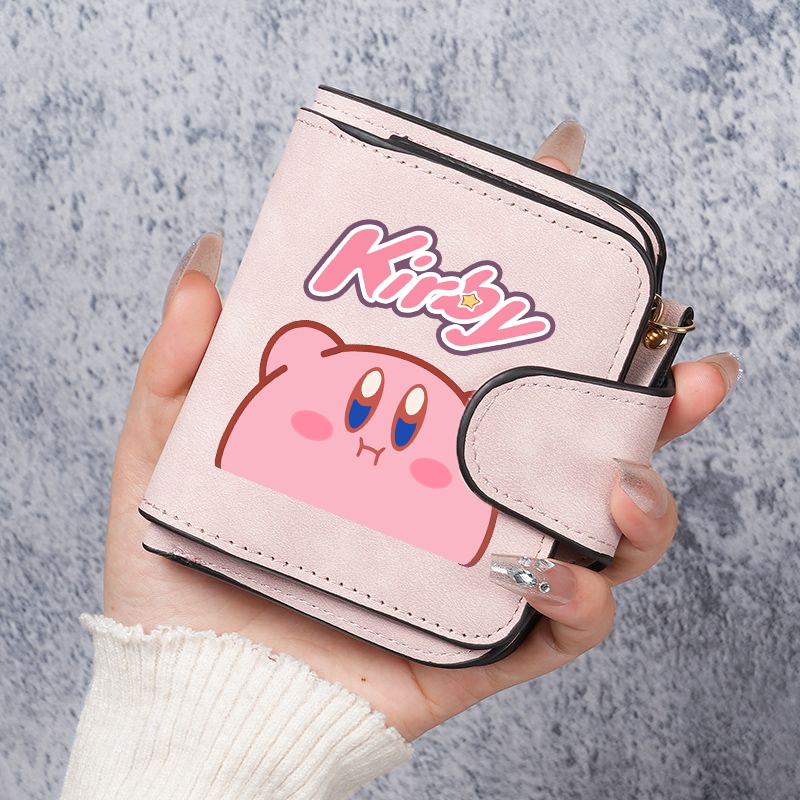 カービィのショートウォレット女性折りたたみ財布女性カードバッ - Card Top Loader のレビューと価格