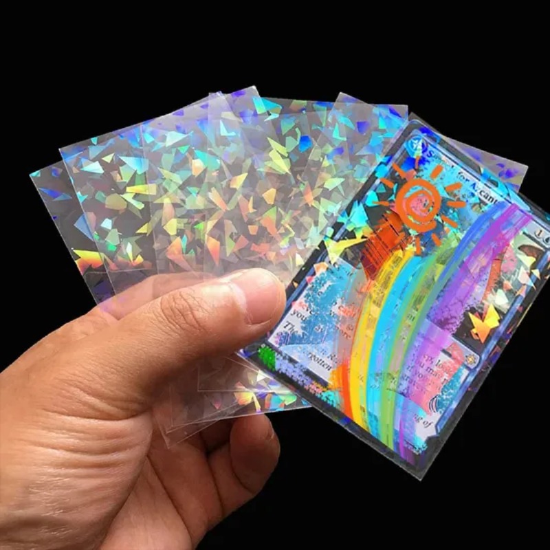 66x91mmレーザーホログラムカードスリーブ、割れたガラス - Card Penny Sleeve のレビューと価格