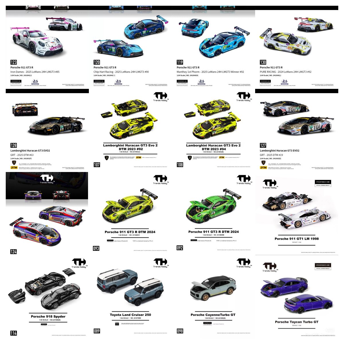 TH 1/64 ポルシェ 911 GT3 R ルマン24時間 - Die Cast Car 1 64 のレビューと価格