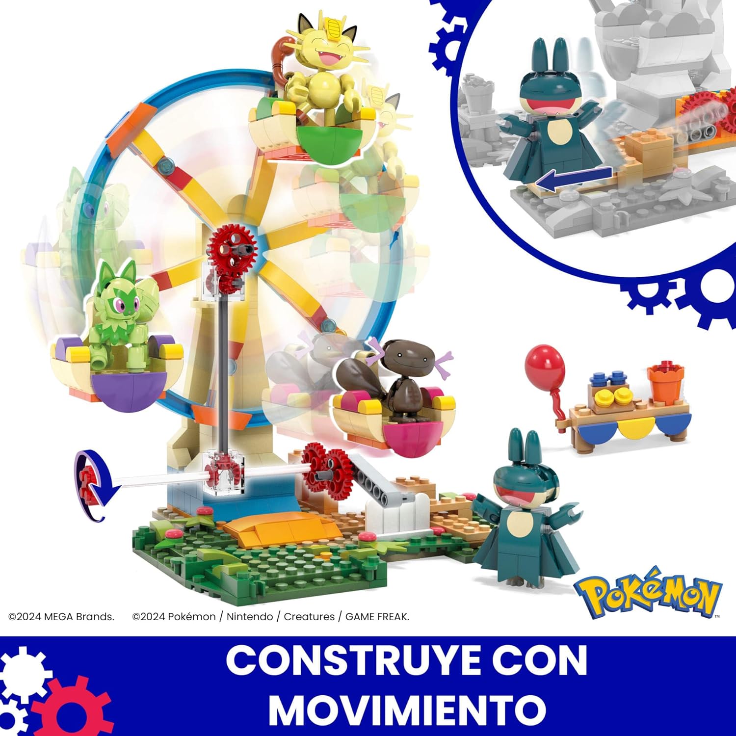 メガポケモン 観覧車の上で楽しむ組み立てセット アクションフ - Lego Set Technic のレビューと価格